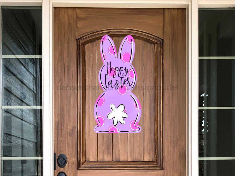 Easter Sign, Rabbit sign, wood sign, DECOE-W-210, 22" Door Hanger - Tampa Home & Garden Store