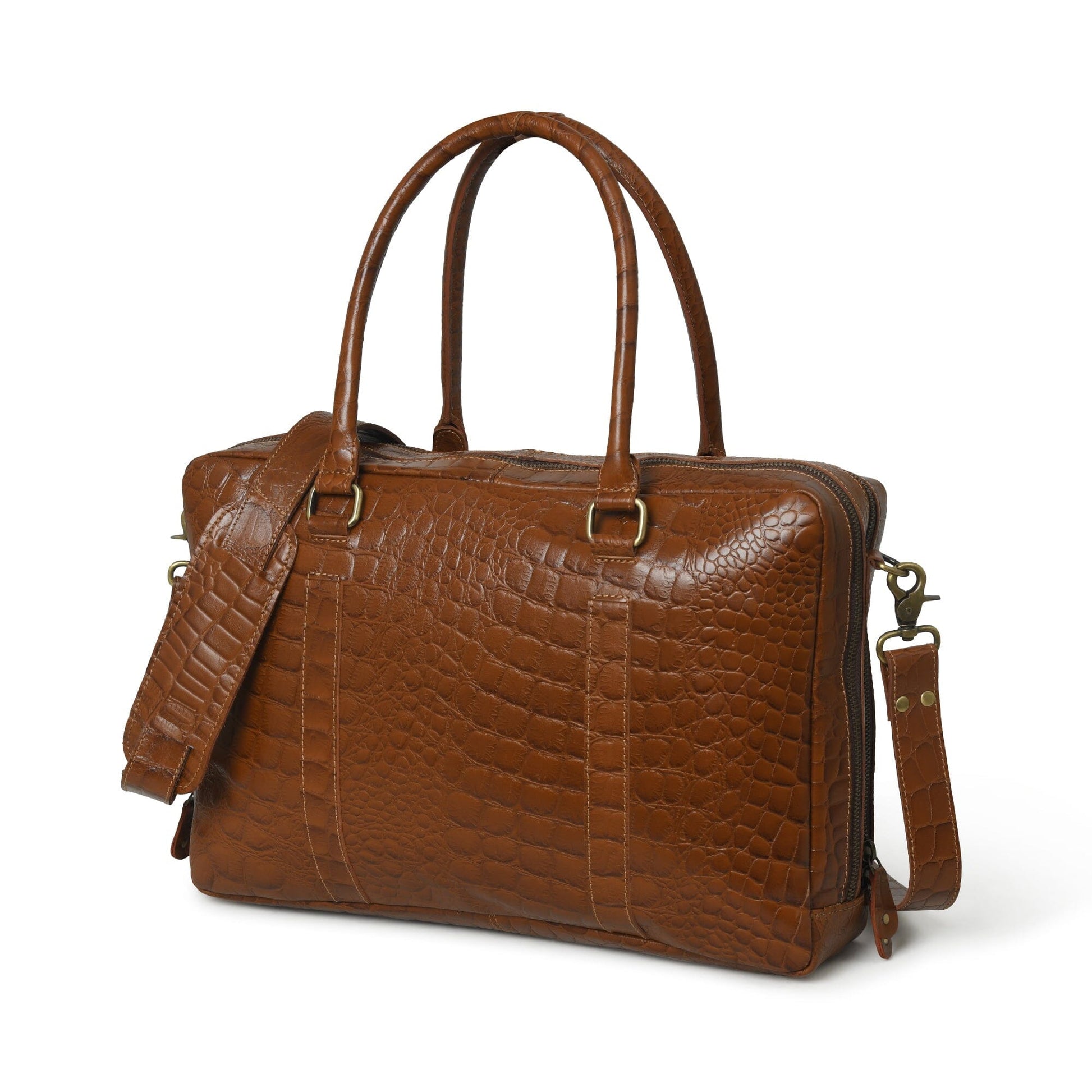 Easton Premium Buffalo Leather Laptop Office Briefcase - Tampa Home & Garden Store
