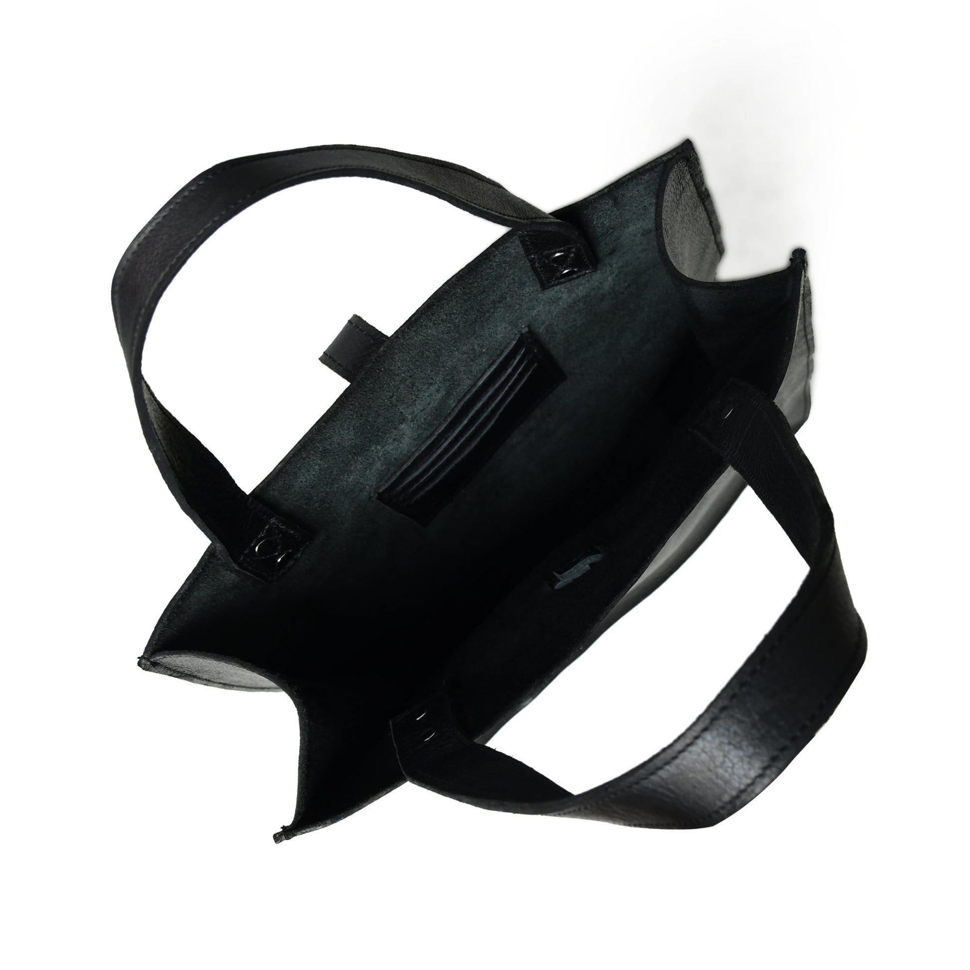 Ebony Elegance Leather Tote - Tampa Home & Garden Store