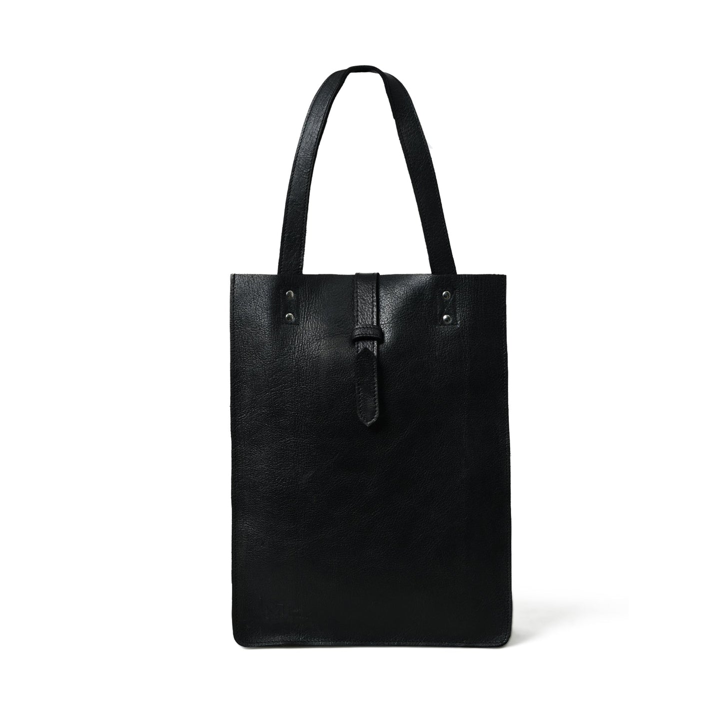 Ebony Elegance Leather Tote - Tampa Home & Garden Store