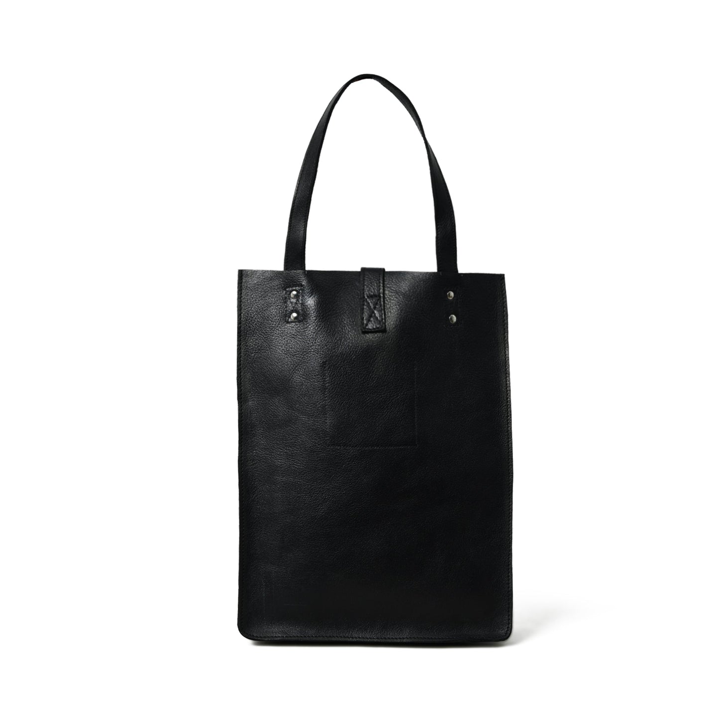 Ebony Elegance Leather Tote - Tampa Home & Garden Store