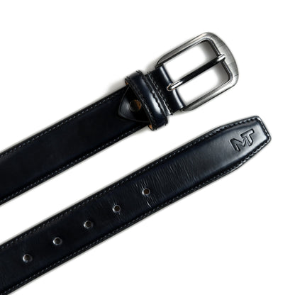 Eclipse Black Leather Belt - Tampa Home & Garden Store