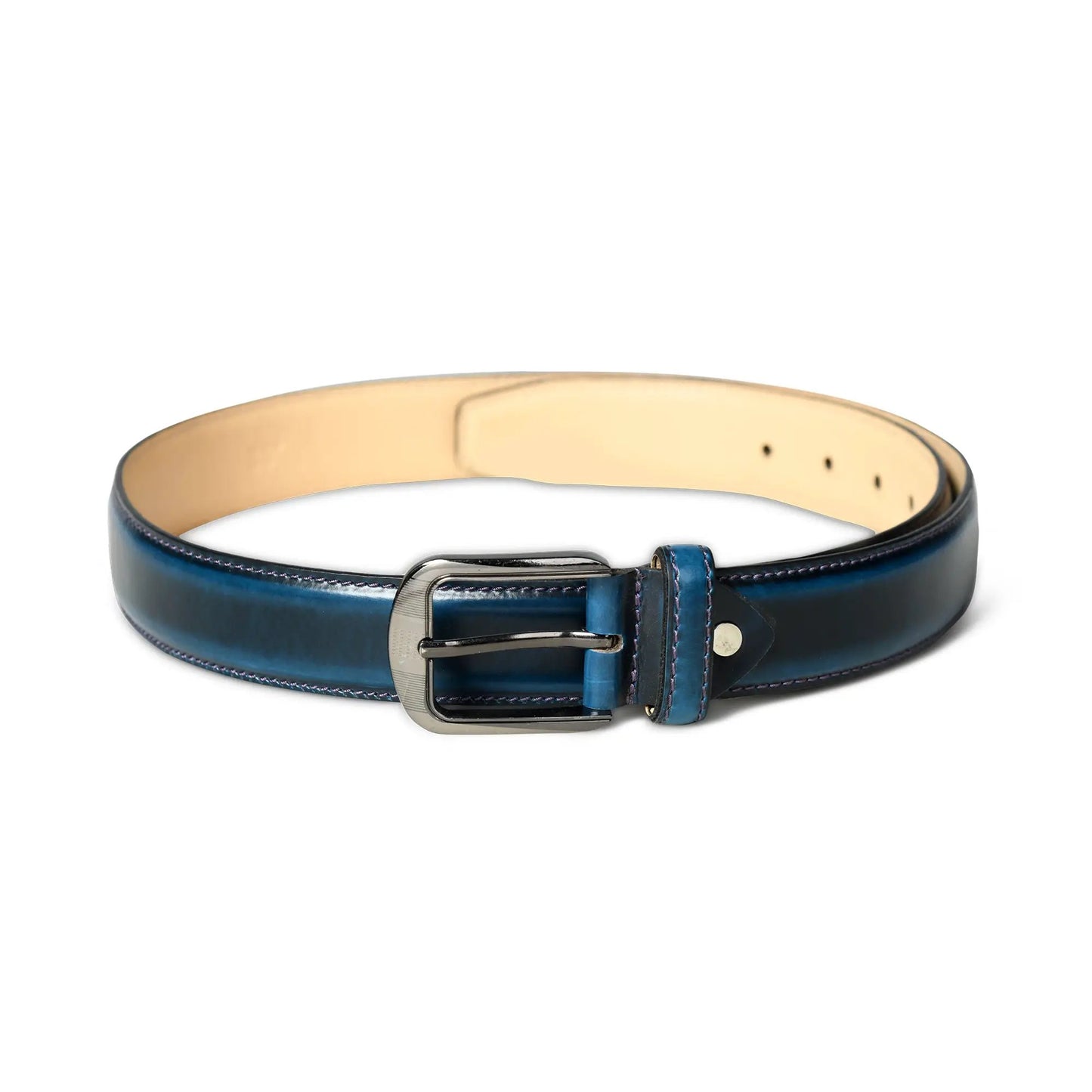 Eclipse Blue Leather Belt - Tampa Home & Garden Store