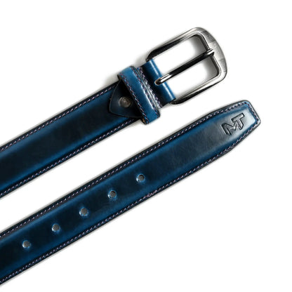 Eclipse Blue Leather Belt - Tampa Home & Garden Store