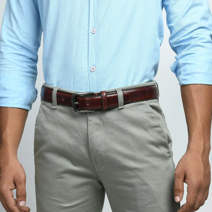 Eclipse Brown Leather Belt - Tampa Home & Garden Store