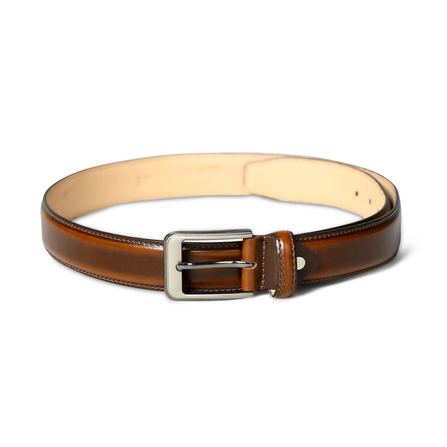 Eclipse Walnut Brown Leather Belt - Tampa Home & Garden Store
