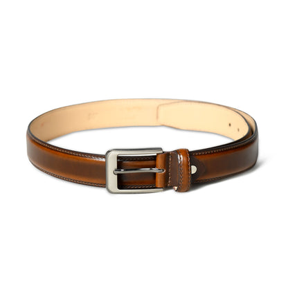 Eclipse Walnut Brown Leather Belt - Tampa Home & Garden Store