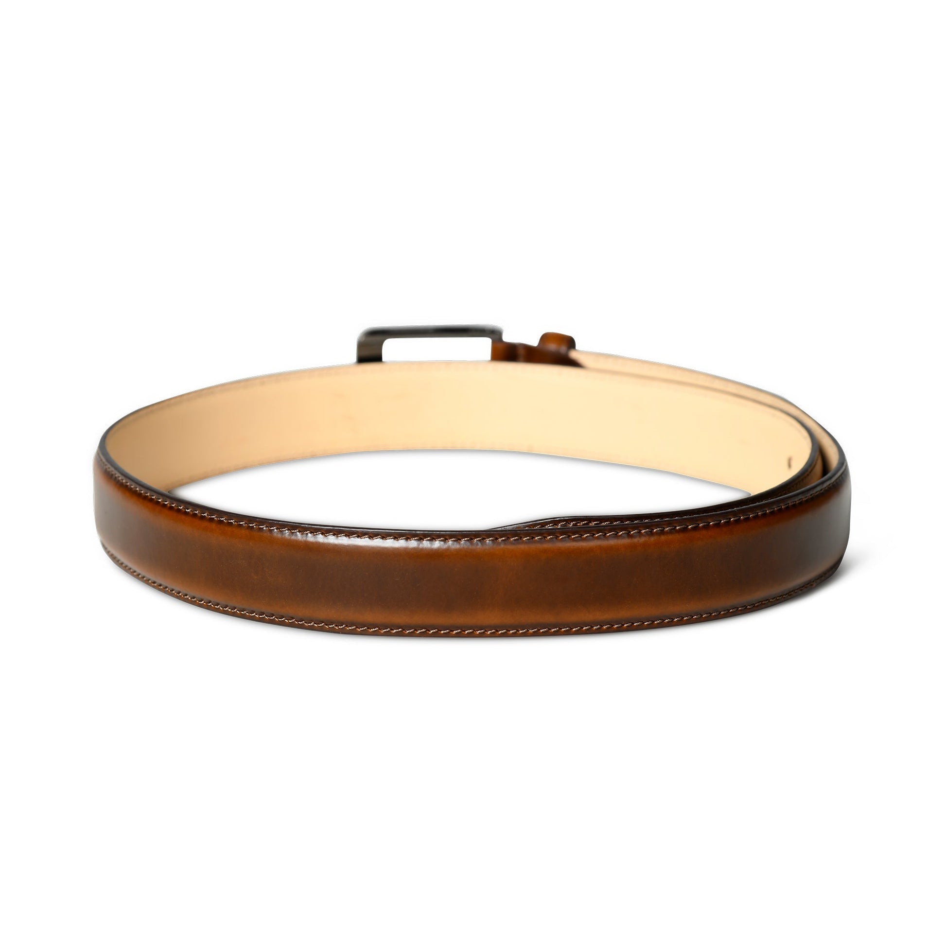 Eclipse Walnut Brown Leather Belt - Tampa Home & Garden Store