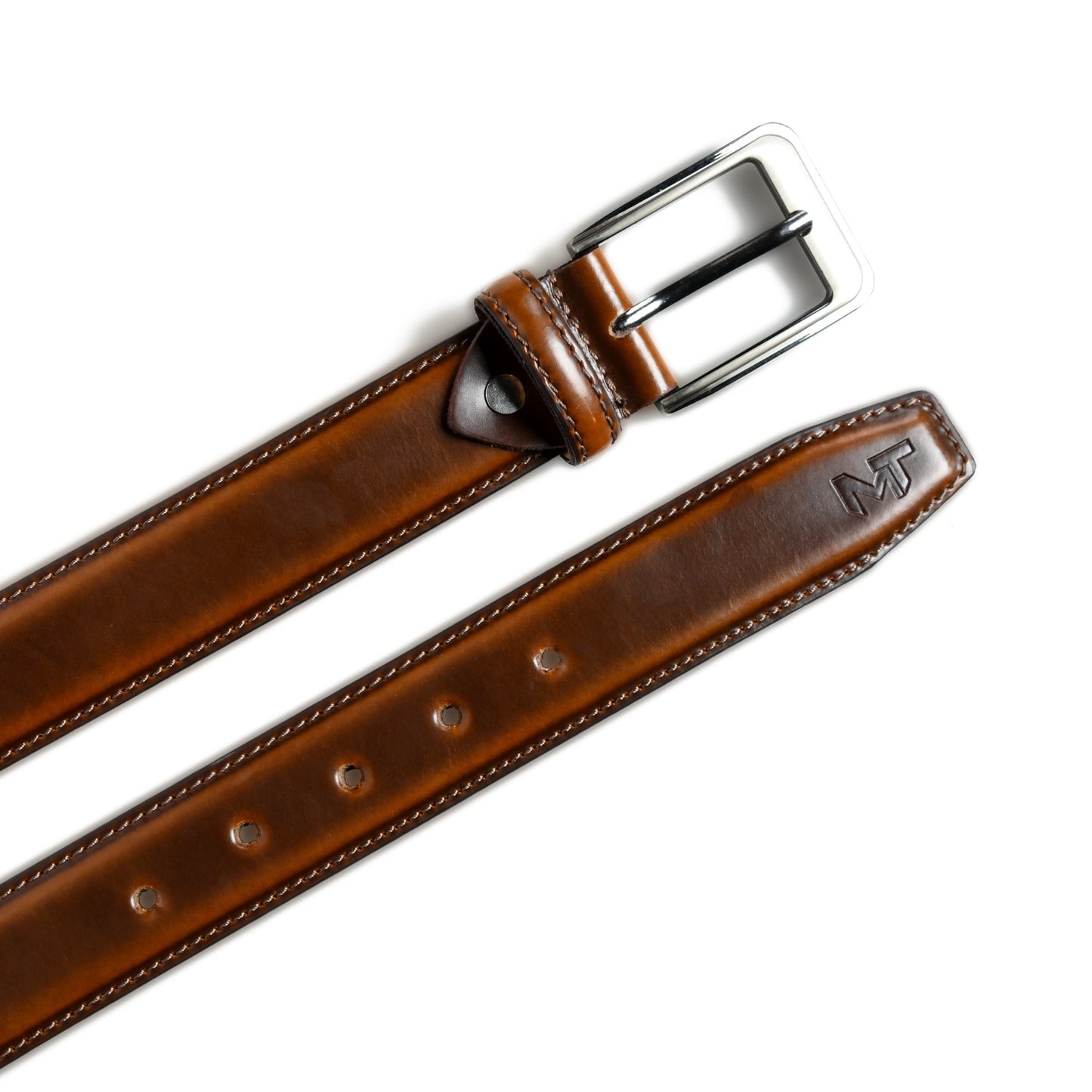 Eclipse Walnut Brown Leather Belt - Tampa Home & Garden Store