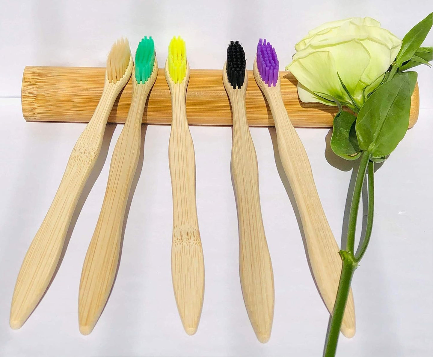 Eco-Friendly Bamboo Toothbrushes – Set of 10 - Tampa Home & Garden Store