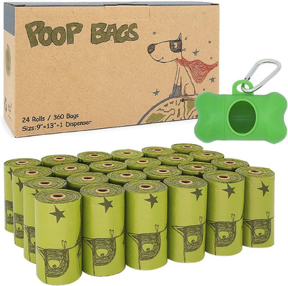Eco-Friendly Biodegradable Dog Poop Bags – Extra Thick, Leak-Proof & Scented or Unscented Options - Tampa Home & Garden Store