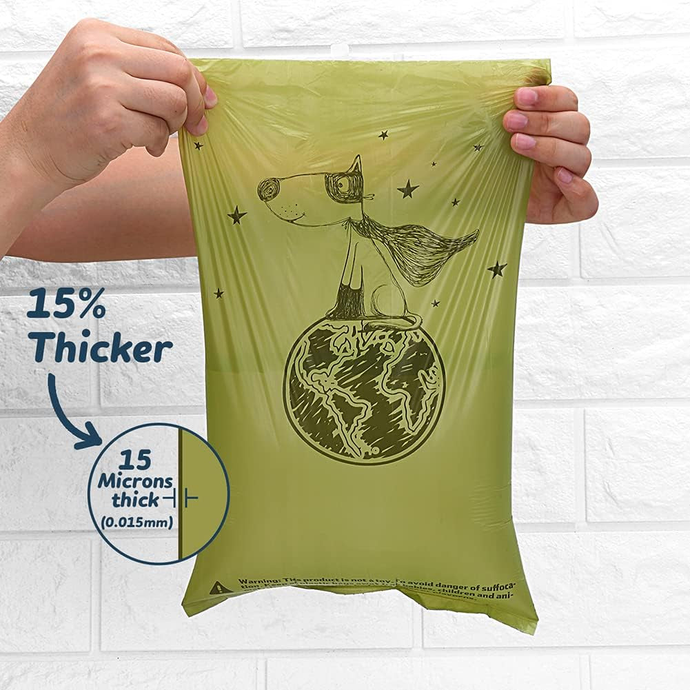 Eco-Friendly Biodegradable Dog Poop Bags – Extra Thick, Leak-Proof & Scented or Unscented Options - Tampa Home & Garden Store