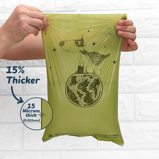 Eco-Friendly Biodegradable Dog Poop Bags – Extra Thick, Leak-Proof & Scented or Unscented Options - Tampa Home & Garden Store