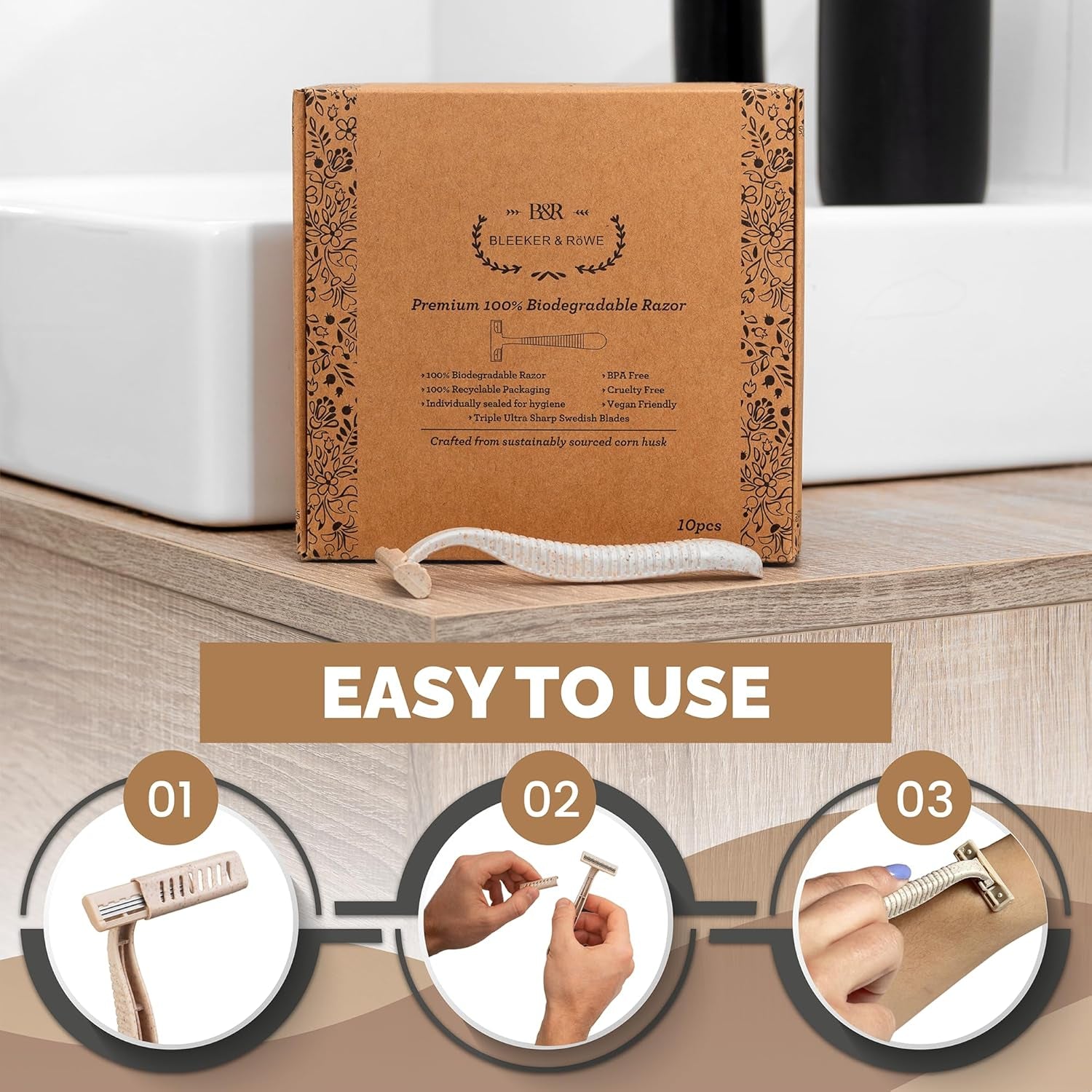 Eco-Friendly Disposable Razor – Sustainable Shaving Made Simple - Tampa Home & Garden Store