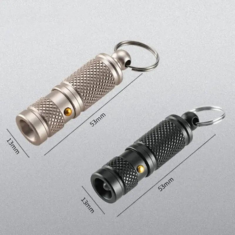 🔦 Eco-Friendly Mini LED Flashlight – Aluminum Alloy Pocket Torch | Waterproof, Lightweight, Durable | Everyday Carry Keychain Light (Black or White) - Tampa Home & Garden Store