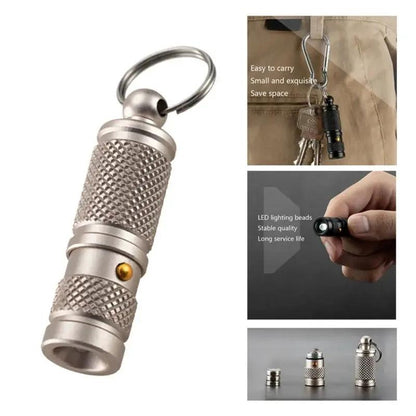 🔦 Eco-Friendly Mini LED Flashlight – Aluminum Alloy Pocket Torch | Waterproof, Lightweight, Durable | Everyday Carry Keychain Light (Black or White) - Tampa Home & Garden Store