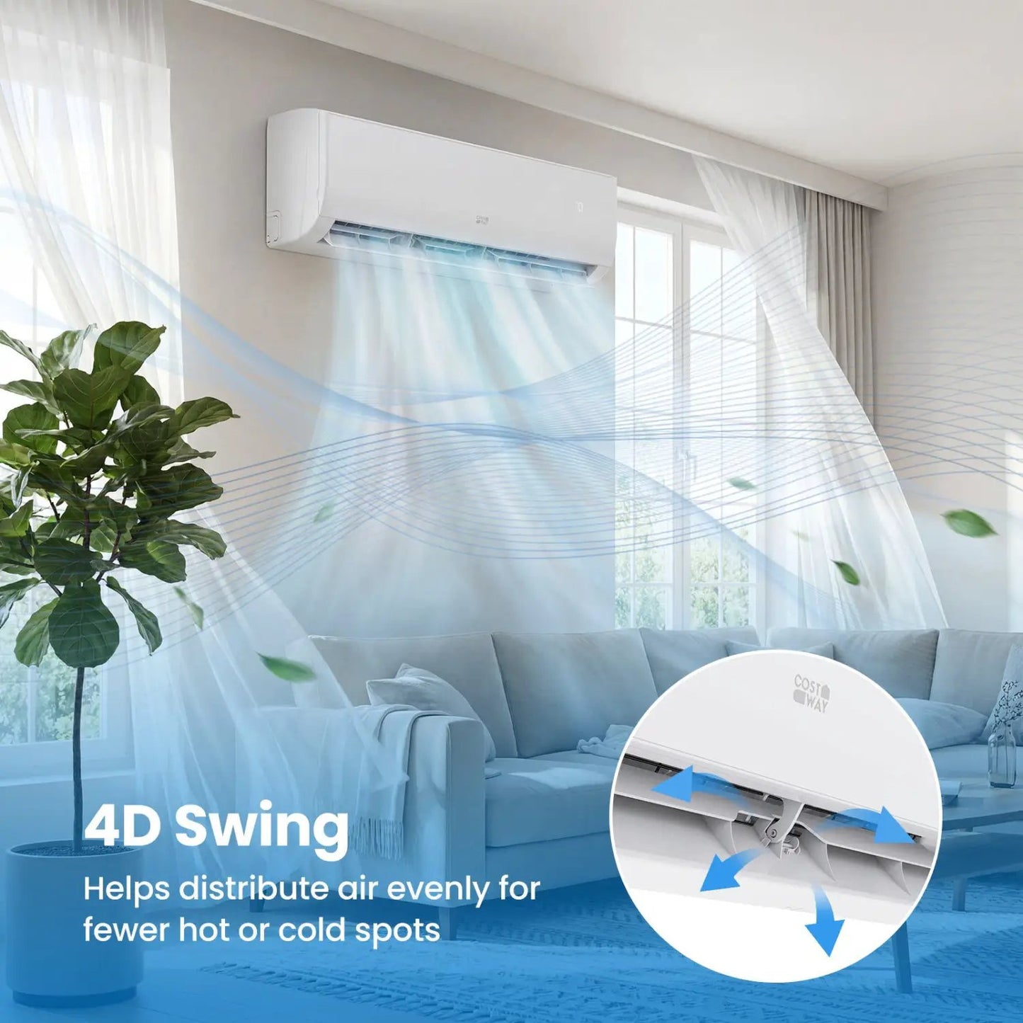 EcoGuard Series 12000 BTU Inverter AC With Wifi