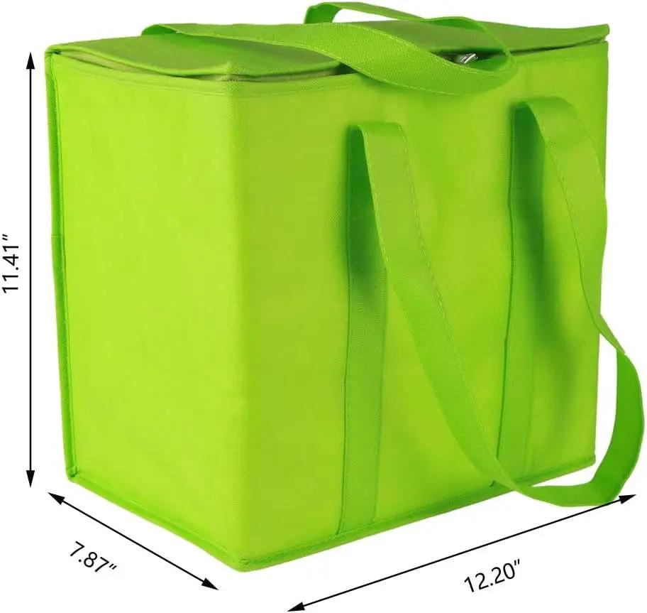 ♻️ EcoInsulate™ Heavy-Duty Reusable Insulated Grocery Bags – 2-Pack, Large Capacity, Thermal Cooler Totes with Zipper & Reinforced Bottom – For Groceries, Picnics, Camping & More - Tampa Home & Garden Store