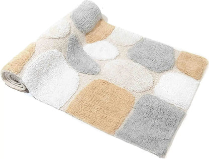 🛁 EcoSoft™ 100% Cotton Pebble Bath Runner – Machine Washable, Non-Slip Latex Backing, Spa-Inspired Comfort – 24"x60" - Tampa Home & Garden Store