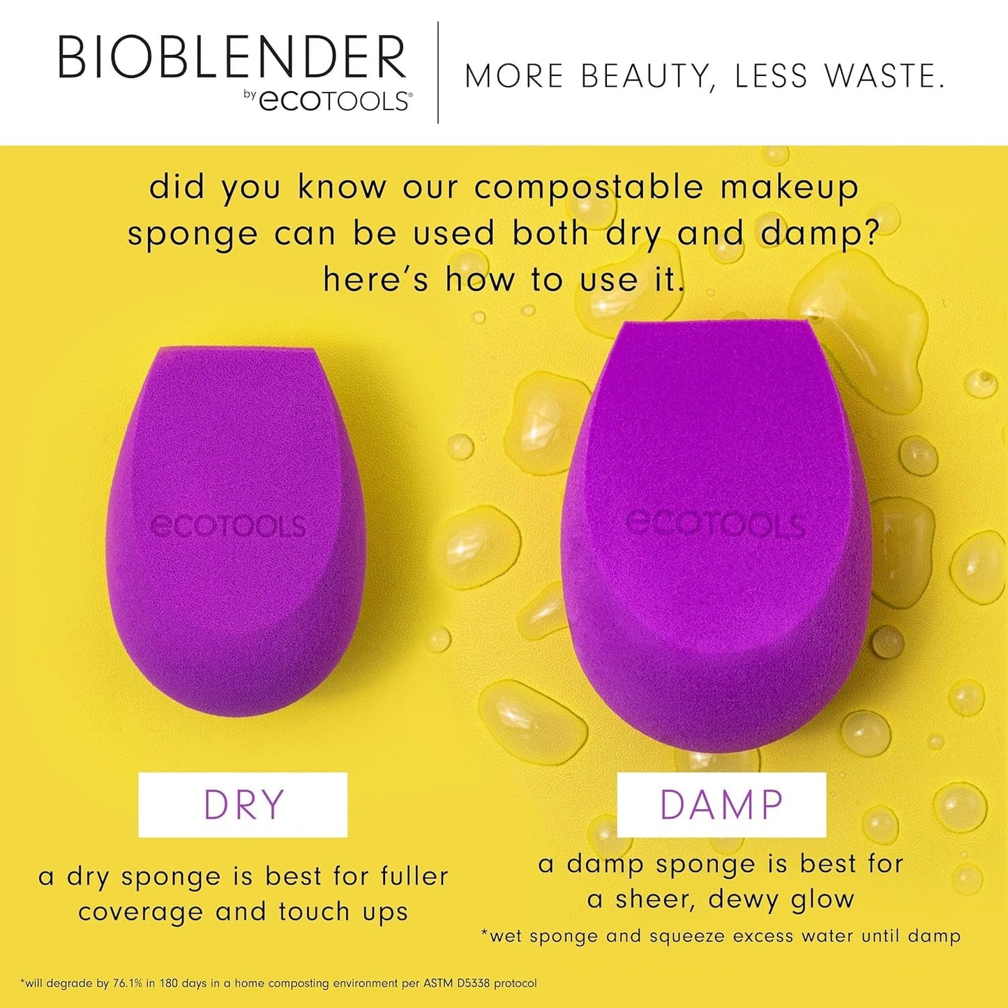 EcoTools Bioblender Compostable Makeup Sponge — Flawless Blending Meets Sustainability - Tampa Home & Garden Store