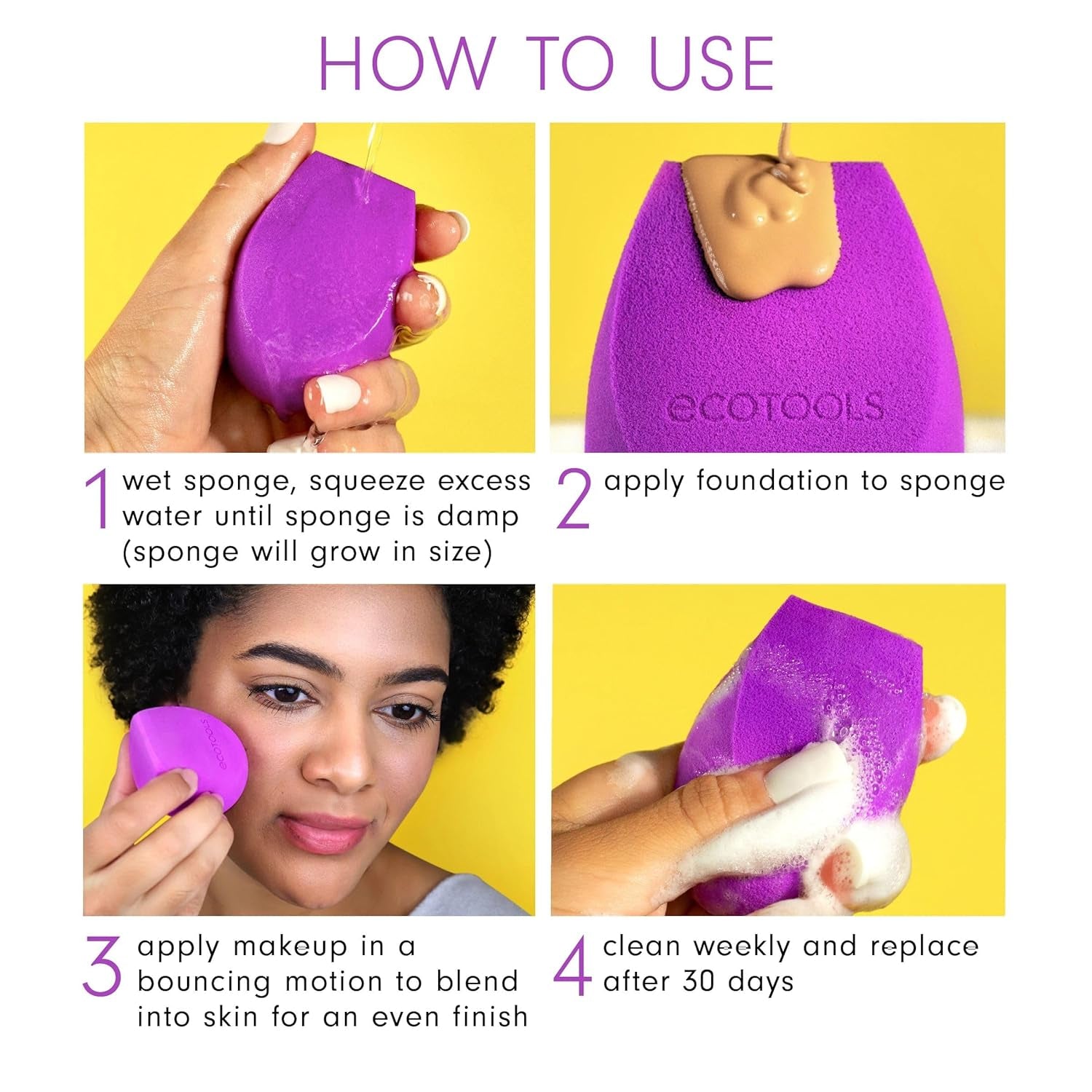 EcoTools Bioblender Compostable Makeup Sponge — Flawless Blending Meets Sustainability - Tampa Home & Garden Store