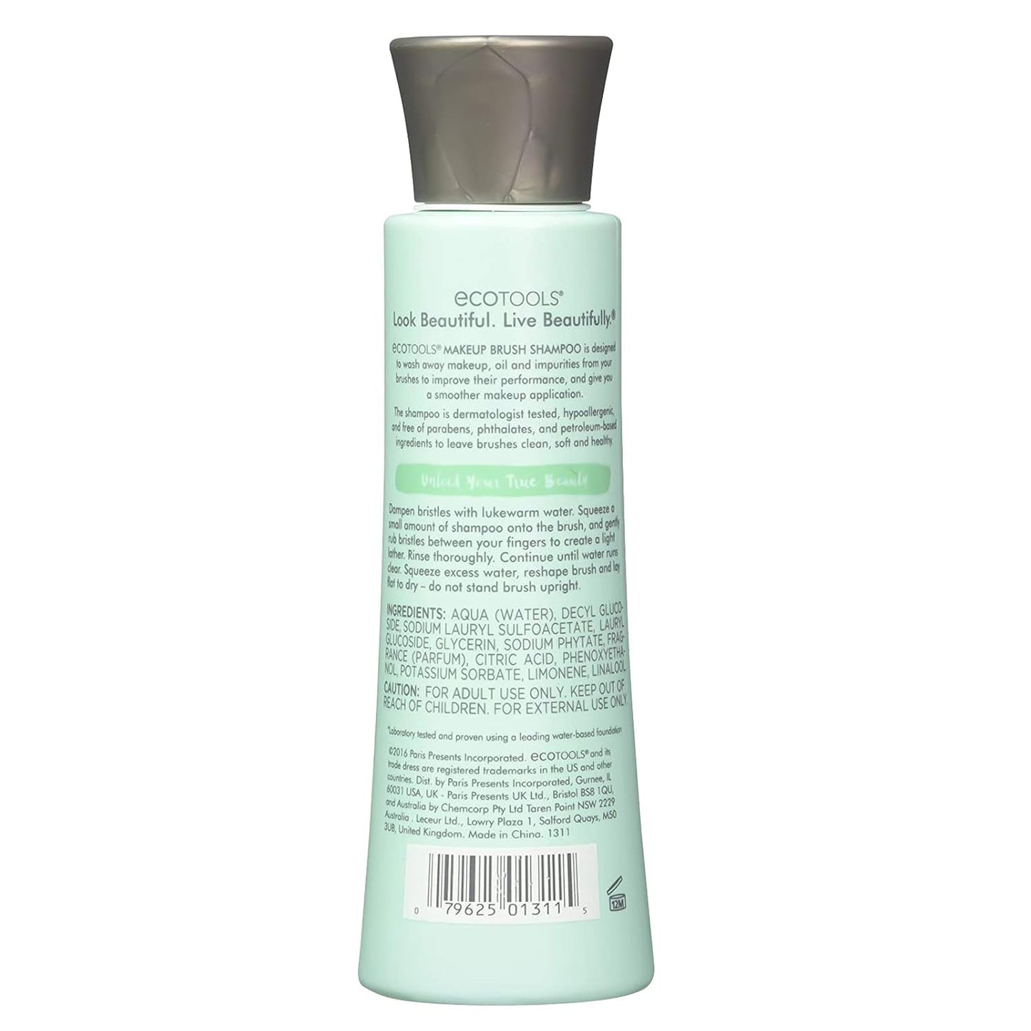 EcoTools Makeup Brush Shampoo – Gentle Plant-Based Cleaner for Makeup Brushes & Sponges | 2 Pack, 6 oz Bottles | Vegan, Hypoallergenic, Eco-Friendly - Tampa Home & Garden Store