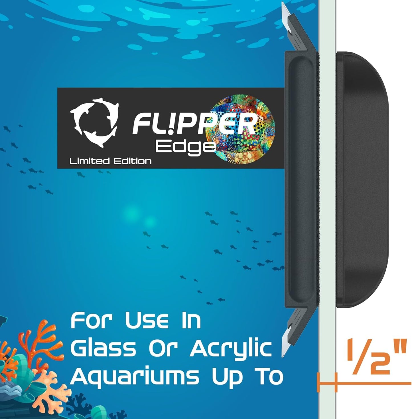Flipper Edge 2-in-1 Magnetic Aquarium Cleaner