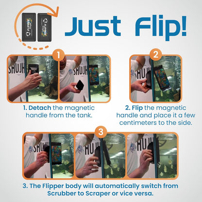 Flipper Edge 2-in-1 Magnetic Aquarium Cleaner