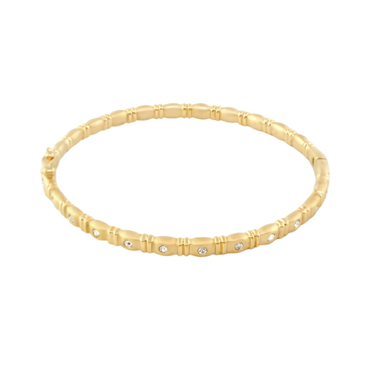 Pave Stackable Bangle gold-tone bracelet with crystal accents by Lauren G Adams on Tampa Home & Garden Store