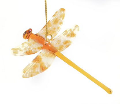 Egyptian Glass Dragonfly Ornament - Yellow - Tampa Home & Garden Store