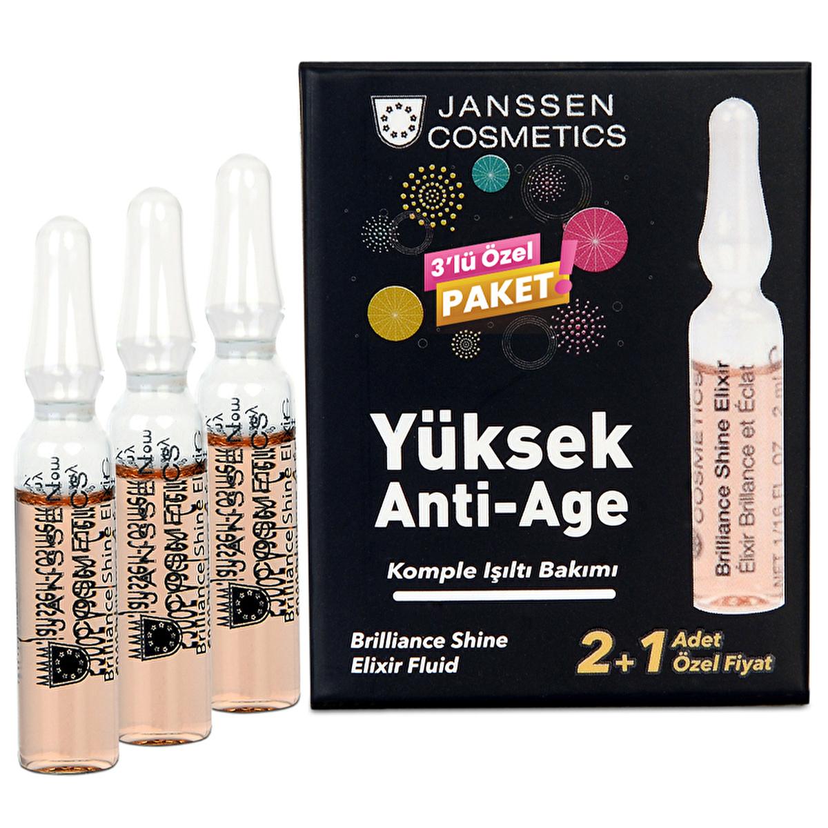 Janssen Cosmetics Anti-Wrinkle Eye Serum Ampoules set of 4 clear glass vials with elixir on Tampa Home & Garden Store