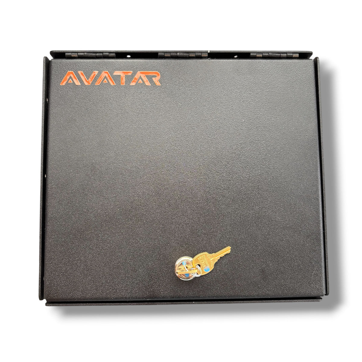 Avatar Ekko Under Bed Locking Door storage box, vehicle organizer; black lid with AVATAR logo on Tampa Home & Garden Store