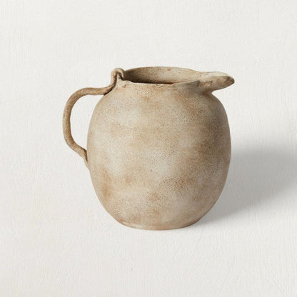 Eleanor Off-White Ceramic Jug - Tampa Home & Garden Store