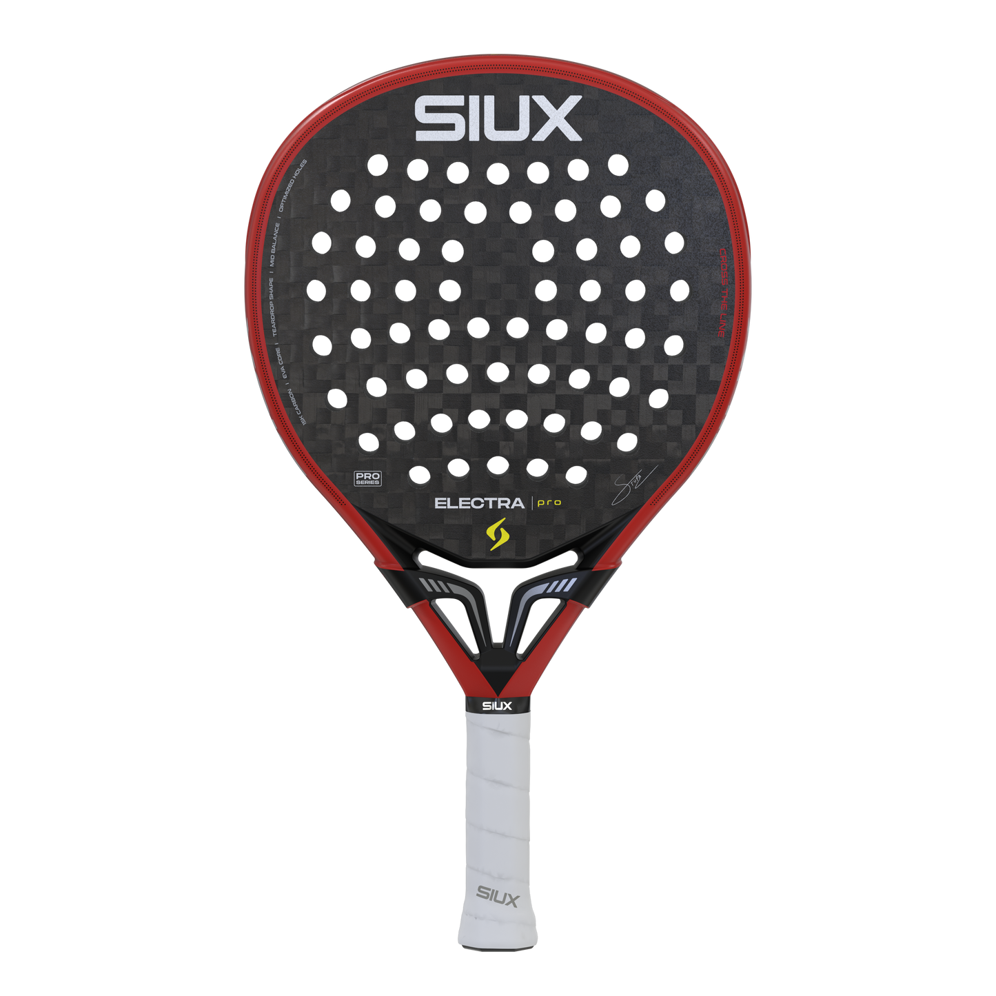 Padel racket ST5 Electra Pro 2026 Fire Red Siux USA, red frame with carbon face and perfs on Tampa Home & Garden Store