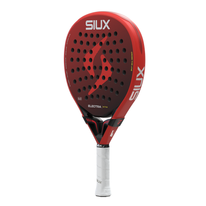 Electra Elite 2026 padel racket red-orange with perforated face and black grip by Siux USA on Tampa Home & Garden Store