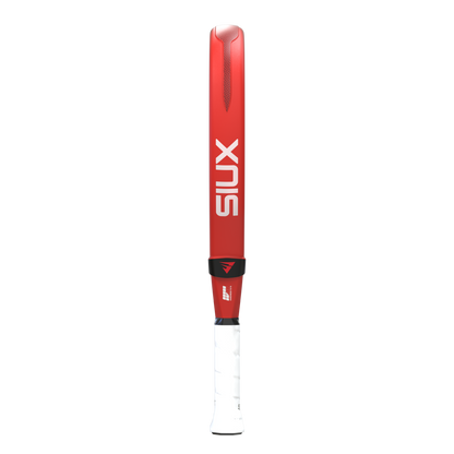 Electra Elite 2026 padel racket red handle with white SIUX branding and black grip on Tampa Home & Garden Store