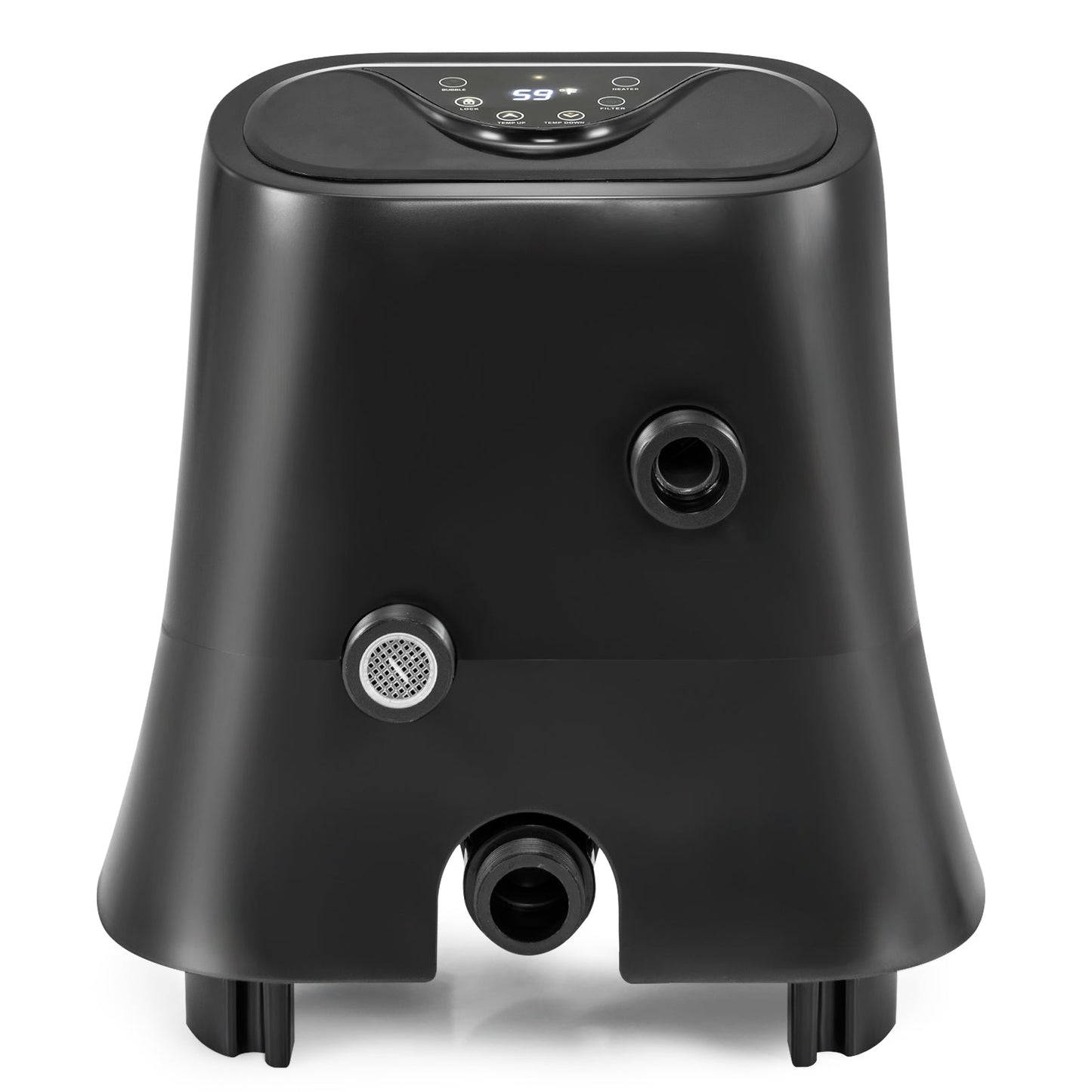 DirectDeals 1350W electric pool heater pump with touch panel and LED display, black on Tampa Home & Garden Store