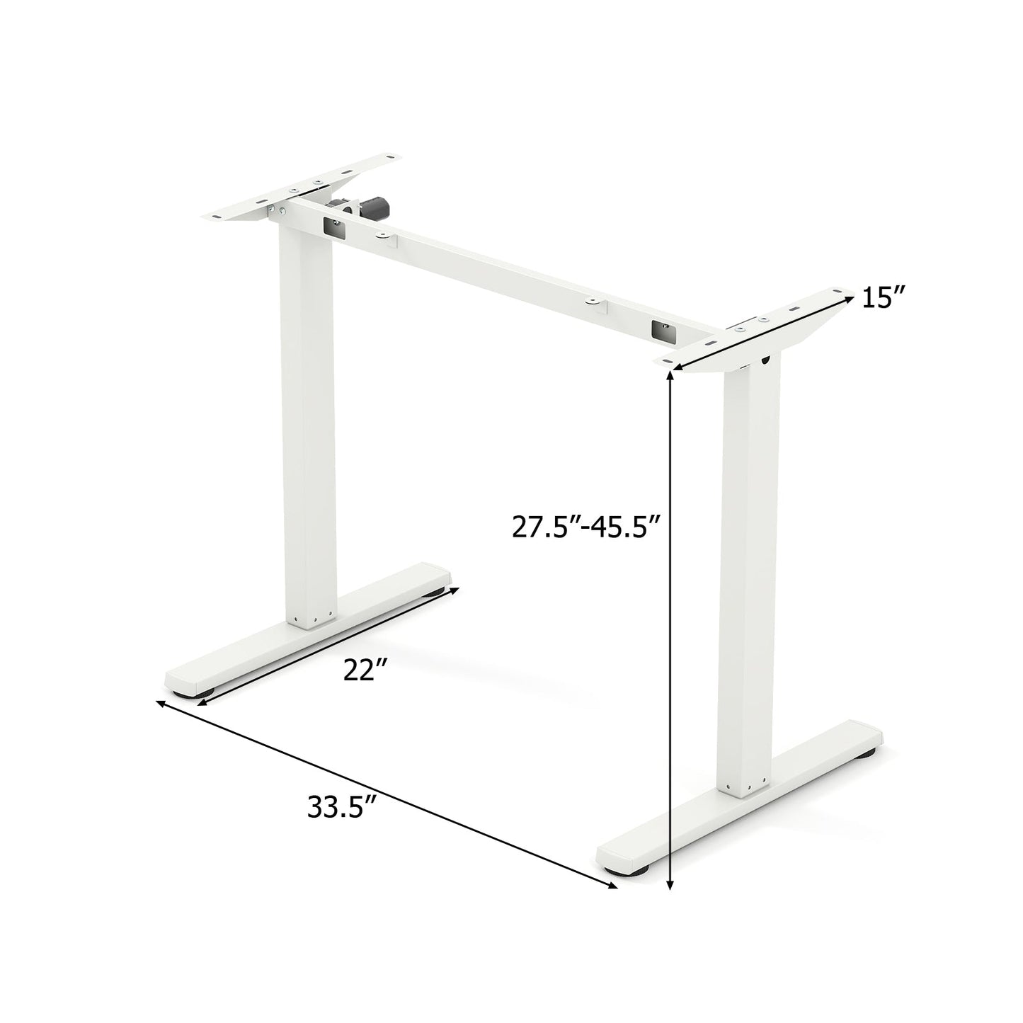 Electric Standing Desk Frame Height Adjustable Computer Desk Base with LED Display