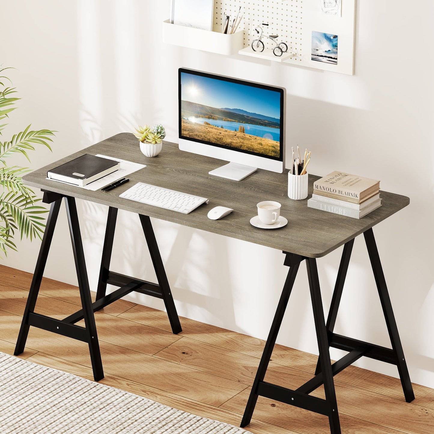 Electric Standing Desk with LED Display and 2 Memory Height Settings