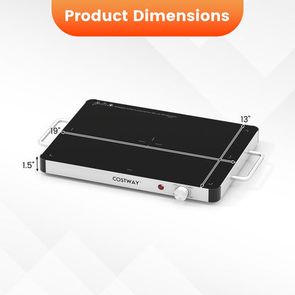 Electric Warming Tray Food Warmer with Adjustable Temperature Control