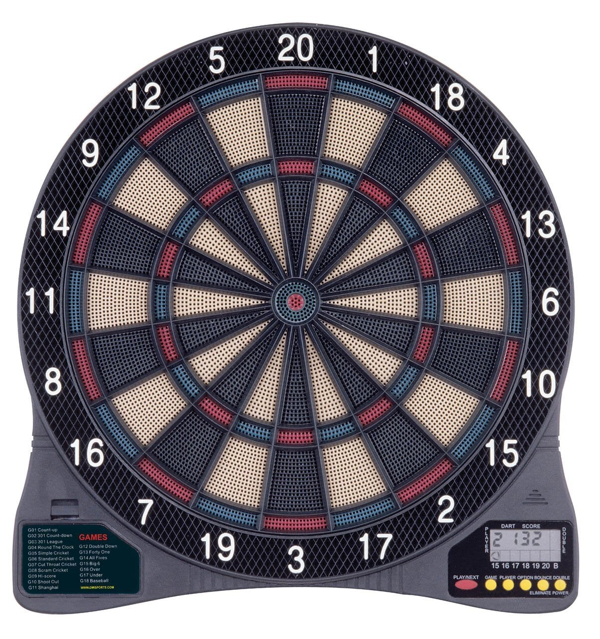 Electronic Dartboard Dart Game with 6 Soft-Tip Darts - Tampa Home & Garden Store
