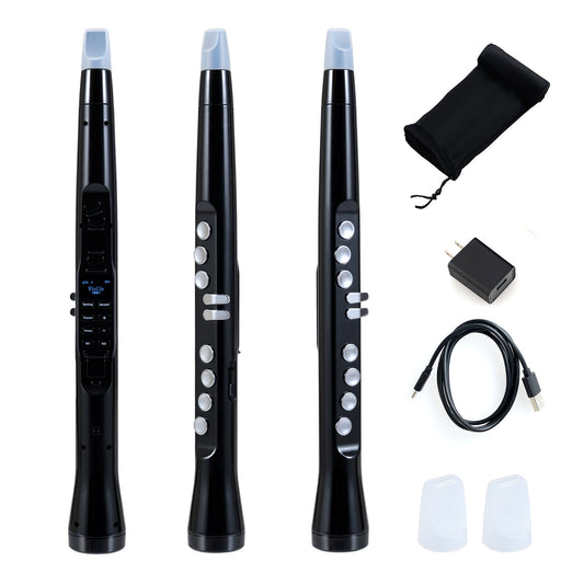 Electronic Wind Instrument Synthesizer Rechargeable Digital Saxophone-Black - Tampa Home & Garden Store