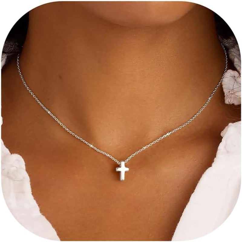 Elegant 14K Gold Plated Cross Necklace — Durable, Hypoallergenic & Timeless - Tampa Home & Garden Store