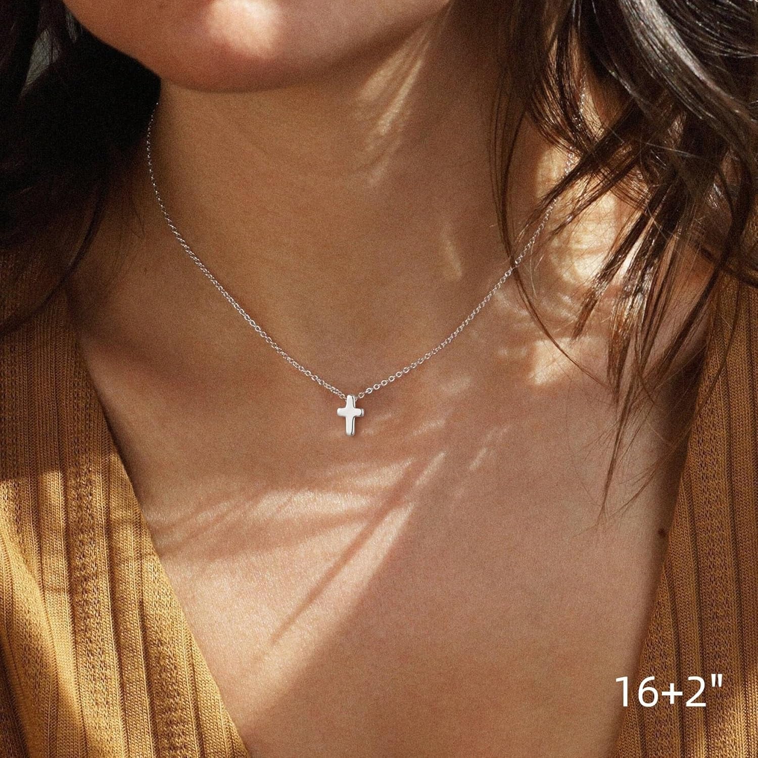 Elegant 14K Gold Plated Cross Necklace — Durable, Hypoallergenic & Timeless - Tampa Home & Garden Store