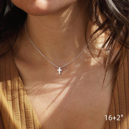 Elegant 14K Gold Plated Cross Necklace — Durable, Hypoallergenic & Timeless - Tampa Home & Garden Store