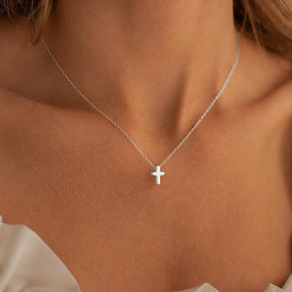 Elegant 14K Gold Plated Cross Necklace — Durable, Hypoallergenic & Timeless - Tampa Home & Garden Store