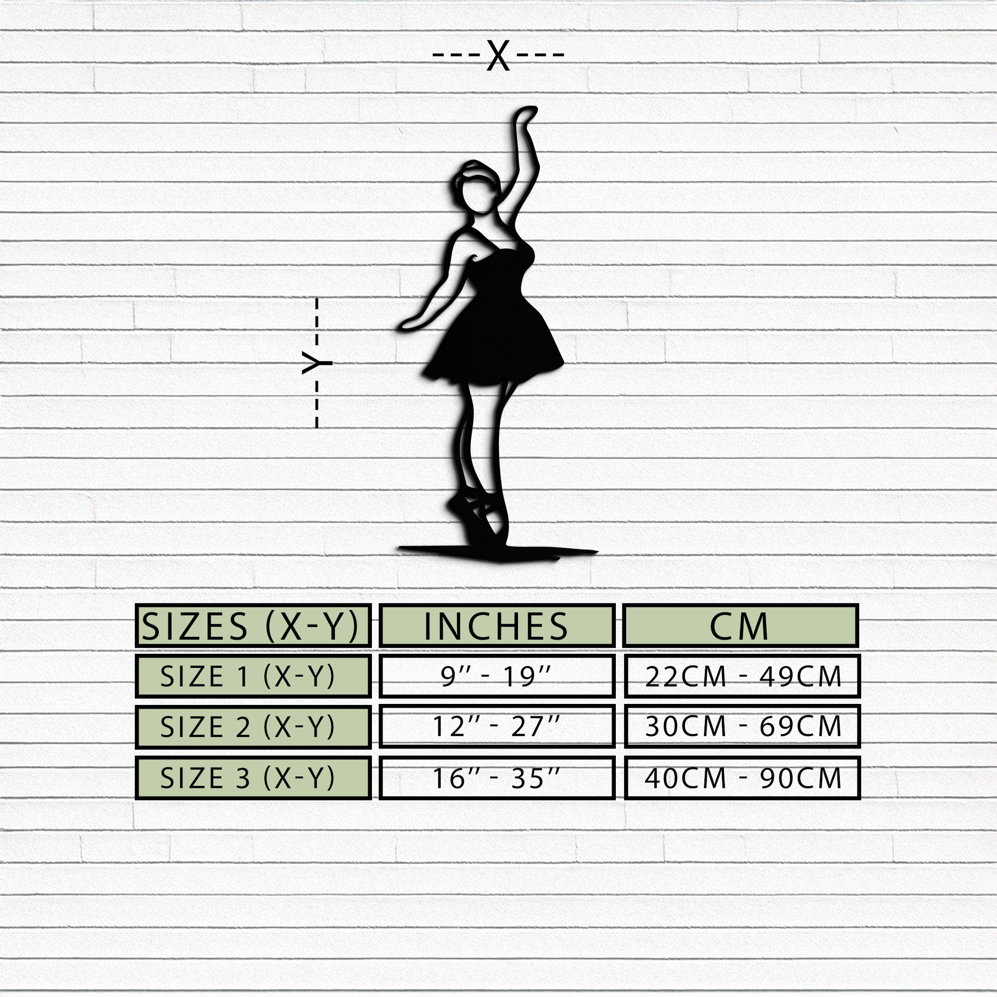 Elegant Ballerina Metal Wall Art – Graceful Dance Silhouette for Home Decor- KAF626 - Tampa Home & Garden Store