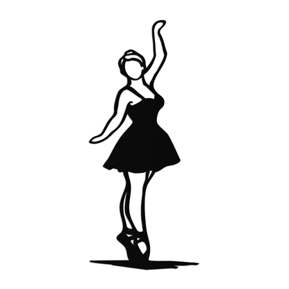 Elegant Ballerina Metal Wall Art – Graceful Dance Silhouette for Home Decor- KAF626 - Tampa Home & Garden Store