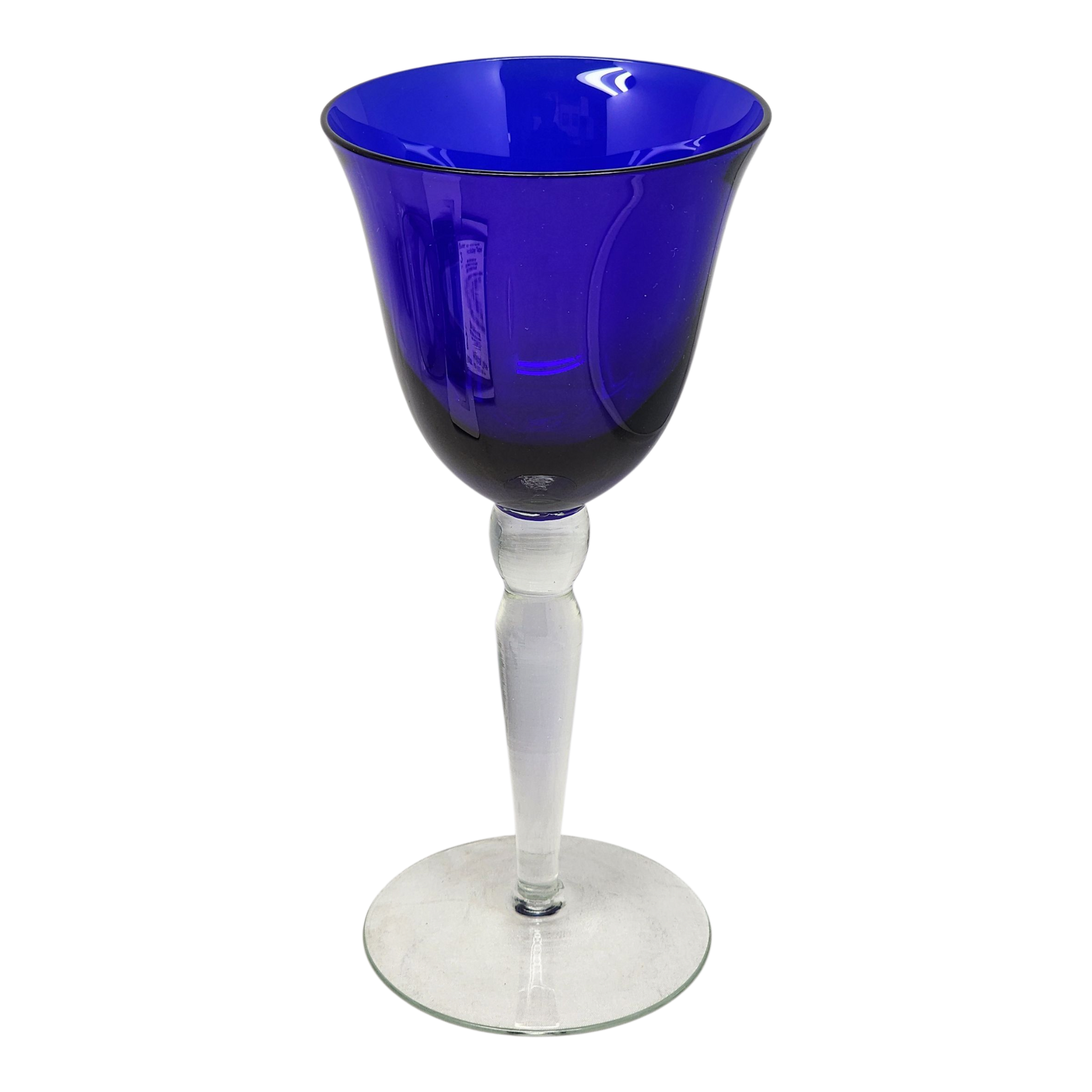 Elegant Cobalt Blue Wine Goblet - Tampa Home & Garden Store