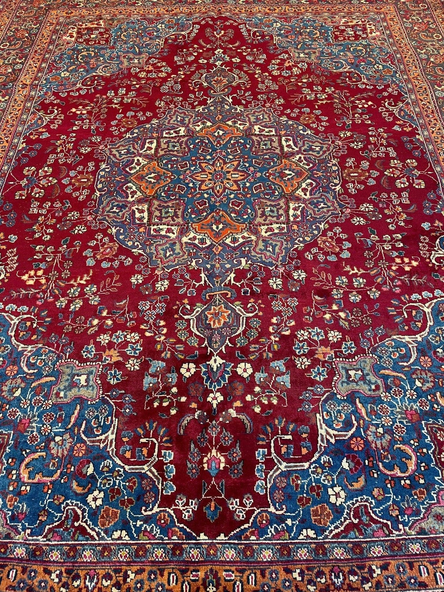 Elegant Hand Knotted Khorasan Area Rug 9’8” x 12’10” - Tampa Home & Garden Store